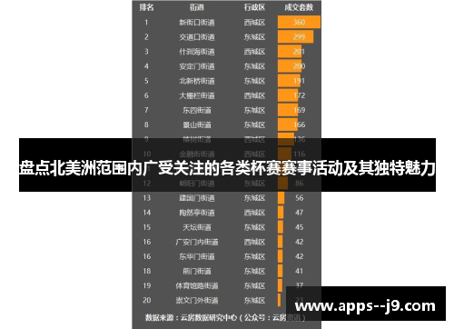 盘点北美洲范围内广受关注的各类杯赛赛事活动及其独特魅力